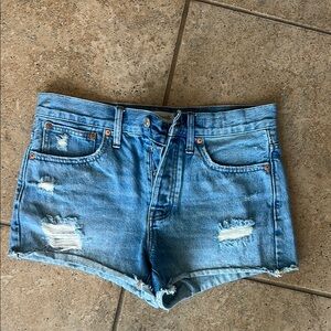 Women's Blue Denim Shorts madewell